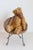 Tan Antique American Teddy Bears with Ribbons Sitting in Wicker Chairs, Priced Each For Sale - Image 8 of 15