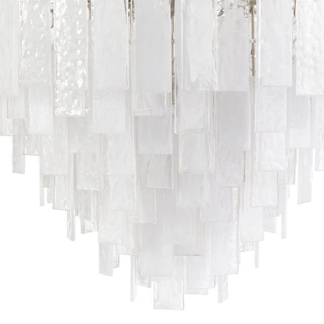 Traditional Regina Andrew Glacier Water Glass Chandelier, Large For Sale - Image 3 of 8