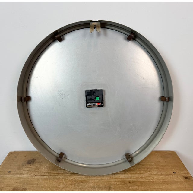 Large Vintage Industrial Wall Clock from TN, 1960s For Sale - Image 15 of 16