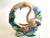 This vintage Art Deco 1940's Japan art pottery hand painted flamingo bird porcelain wall pocket vase is a very special and...