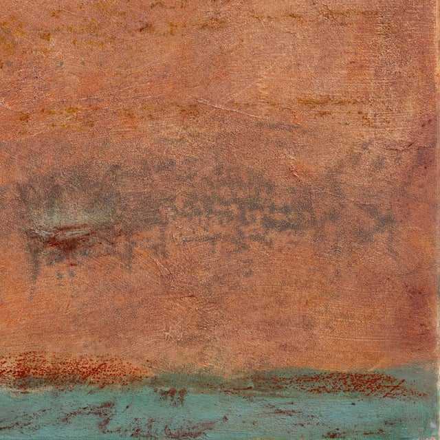 Textile Awh 357 - Original Layered Abstract Color Field Oil Painting on Canvas by Bernhard Zimmer For Sale - Image 7 of 8