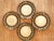 1970s Autumn Harvest Pottery Dinnerware Set, Hand Thrown Red Clay Artist Signed Tableware Service for 4, 18 Piece Thanksgiving Geometric Ceramic Plate Set For Sale - Image 5 of 11