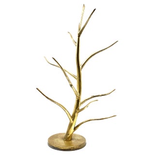Mid-Century Brass Plant-Shaped Stand, Italy, 1970s For Sale