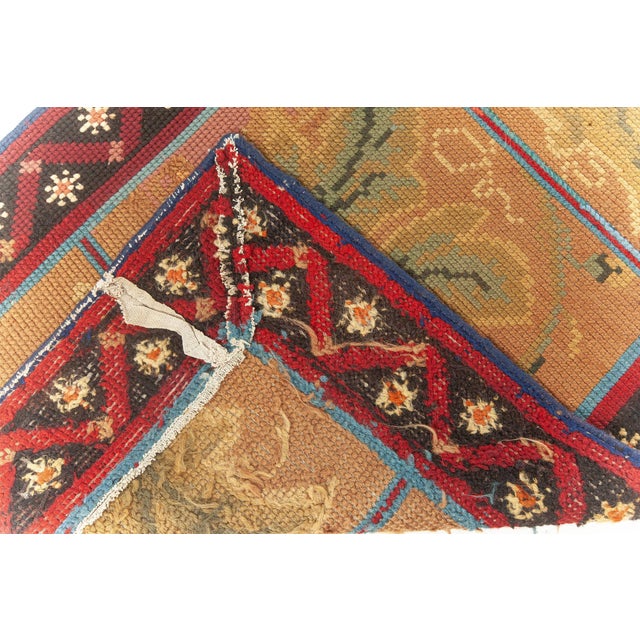 Textile Antique English Needlepoint Runner Doris Leslie Blau For Sale - Image 7 of 7