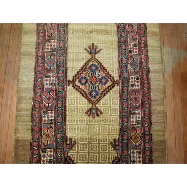 Early 20th Century Traditional Camel Persian Serab Runner - 3'2" x 11'1" For Sale - Image 4 of 6