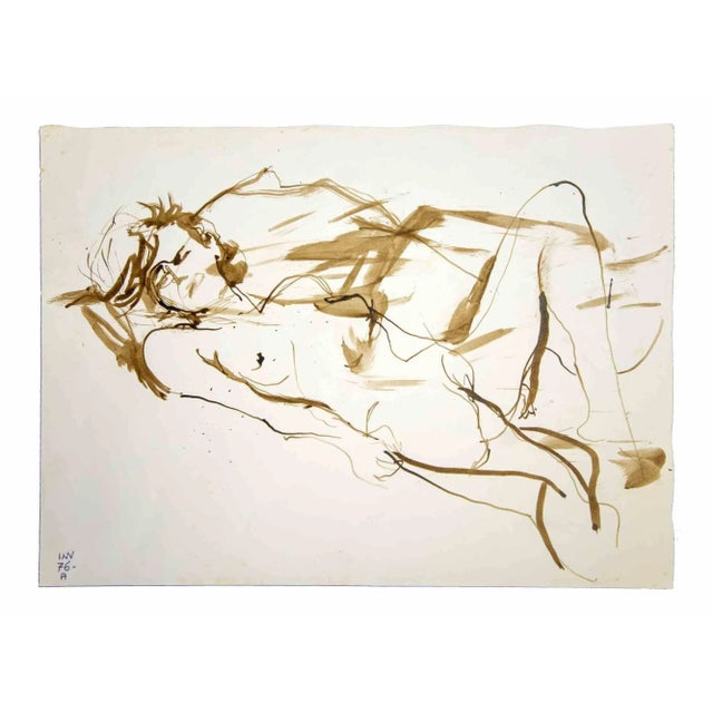 Reclined Nude is an original artwork realized in the 1970s by the Italian Contemporary artist Leo Guida (1992 - 2017)....