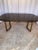 Abstract Mastercraft Walnut and Brass Dining Table With 2 X 20 Inch Leaf Extensions For Sale - Image 3 of 12