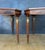 Brown French Louis XVI Style Marquetry Side Tables, 1940, Set of 2 For Sale - Image 8 of 14