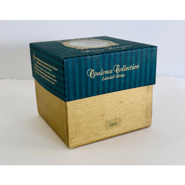 Waterford 1998 Opulence Collection Lucerne Gold Ball Ornament W/ Box For Sale In Boston - Image 6 of 6