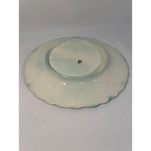 1890s Antique French Salins Majolica Asparagus Plate For Sale - Image 11 of 14