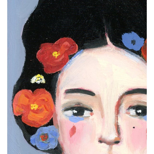 Paloma, Beekeeper Modern Oil Portrait Painting by Alexandra Swistak For Sale - Image 4 of 7