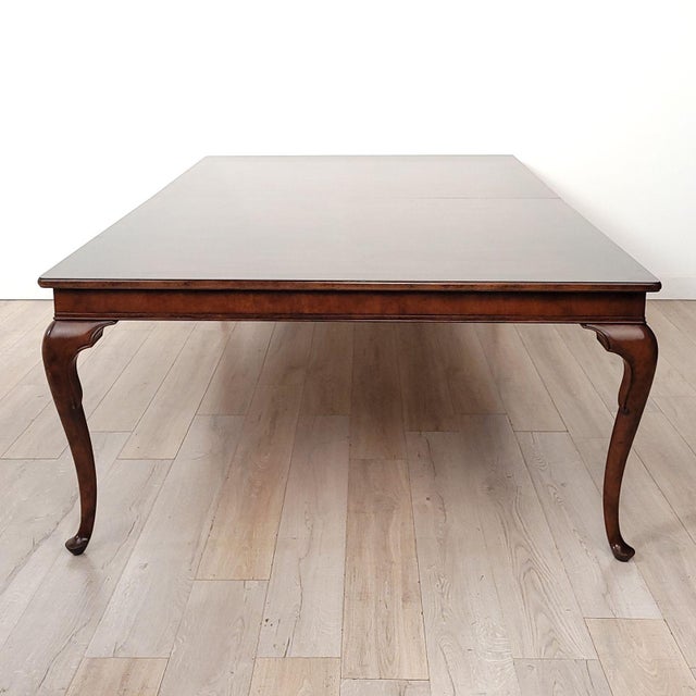 Large Walnut English Dining Table, Circa 1980 | Chairish