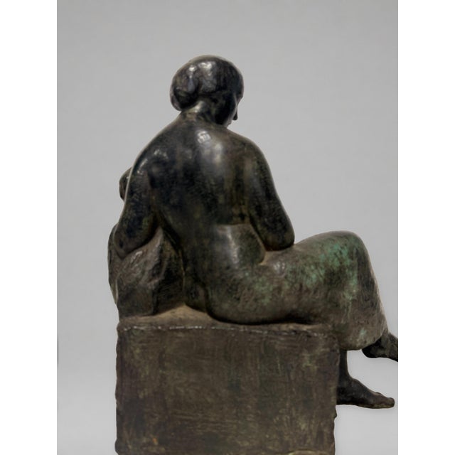 Henry-Ernest Parayre, Seated Mother and Child, H. Rouard Foundry, Paris, 1928 For Sale - Image 10 of 15