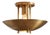 Handmade Mid-Century Modern Brass Flush Mount Ceiling Light Art Deco Organic Design Lighting for Entryway, Bedroom, Dining For Sale