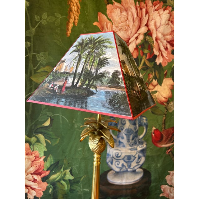 Contemporary Palma Lamp with Exotique Carré Lampshade by Tiller For Sale - Image 3 of 5