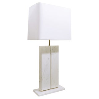 Mid-Century Modern Marble Table Lamp attributed to Christian Krekels, Belgium, 1970s For Sale