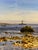 Contemporary photograph of Orient Point, New York with Orient Point Lighthouse and The Cross Island Ferry. Mounted on...