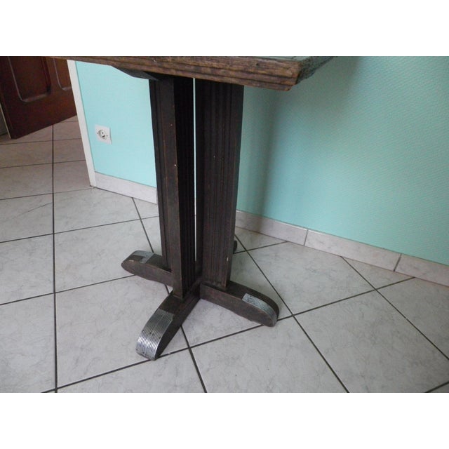 Wooden Bistro Table, 1950s For Sale - Image 11 of 14