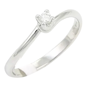 Bliss by Damiani Vittioria 18k White Gold 0.26ct Diamond Ring