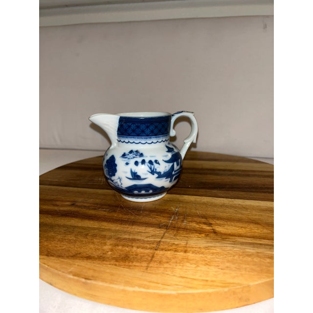 Ceramic Blue Willow Transferware Vista Alegre Small Creamer Pitcher For Sale - Image 7 of 7