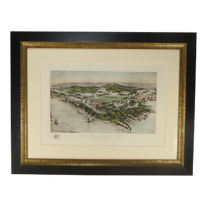 United States Military Academy, Early 20th Century Antique Print, Framed