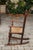 Wood English 1800s Georgian Period Plum Wood Child's Rocking Chair with Rush Seat For Sale - Image 7 of 11