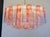 Large Murano Glass Chandelier with Pink and White Alabaster Glass Tube, 1990s For Sale - Image 6 of 18
