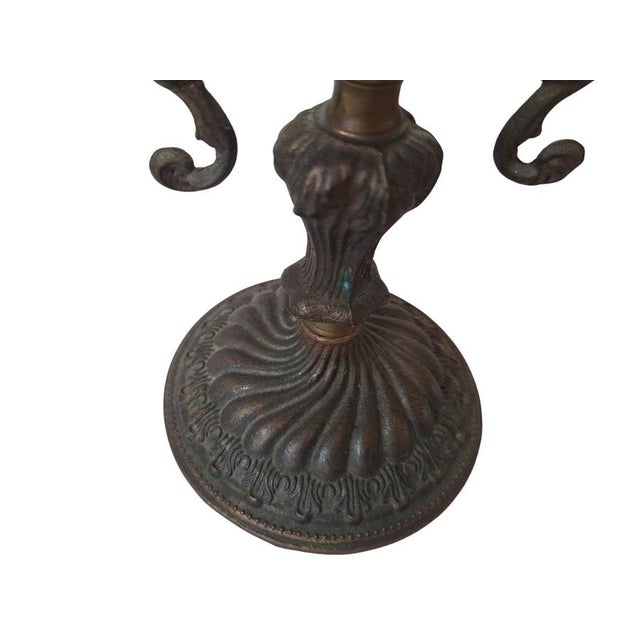 Antique Late 19th Century Louis XV Bronze Candelabras, 1890s, Set of 2 For Sale - Image 4 of 8