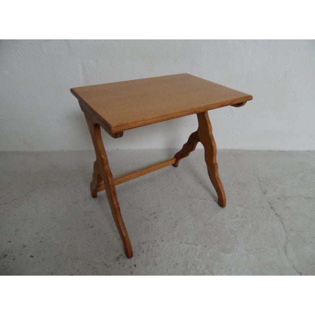 Vintage Oak Mimi Nesting Tables, 1950s, Set of 3 For Sale - Image 8 of 9