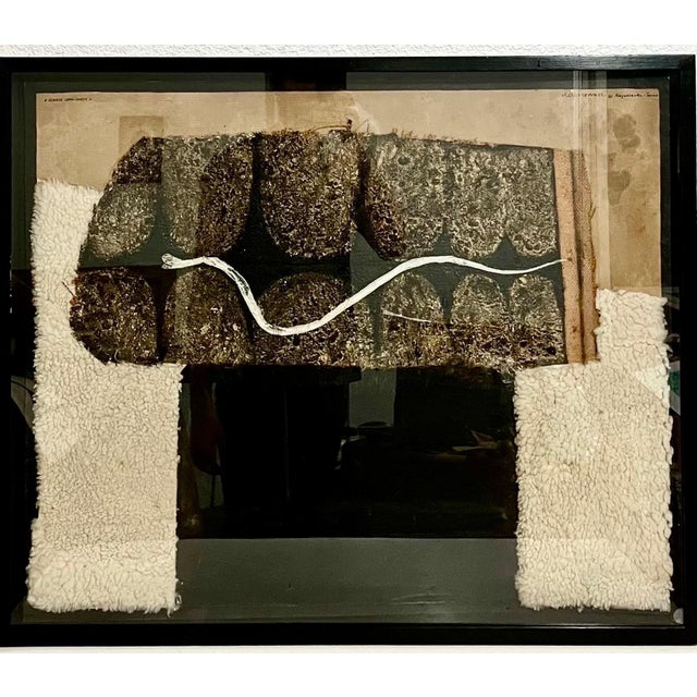 Textile Horst Kalinowski, Horst Kalinowski Abstract Collage Assemblage Mixed Media Sculpture Painting, 1982 For Sale - Image 7 of 14
