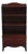 H L Hubbell Solid Mahogany Traditional Style 24" Petite Bookcase For Sale