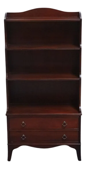 H L Hubbell Solid Mahogany Traditional Style 24" Petite Bookcase