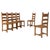 20th Century French Provincial Oak Ladder-Back Dining Chairs - Set of 6 For Sale - Image 15 of 18