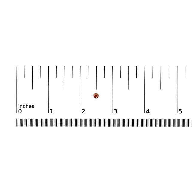 Early 21st Century 14K White Gold 1/2 Cttw Lab-Grown Round Brilliant-Cut Orange Diamond Classic 3-Prong Martini set Stud Earrings (Orange Color, VS1-VS2 Clarity) For Sale - Image 5 of 5