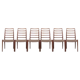 Teak Dining Chairs by Niels Otto Møller for J.L. Møllers, 1960s, Set of 6 For Sale