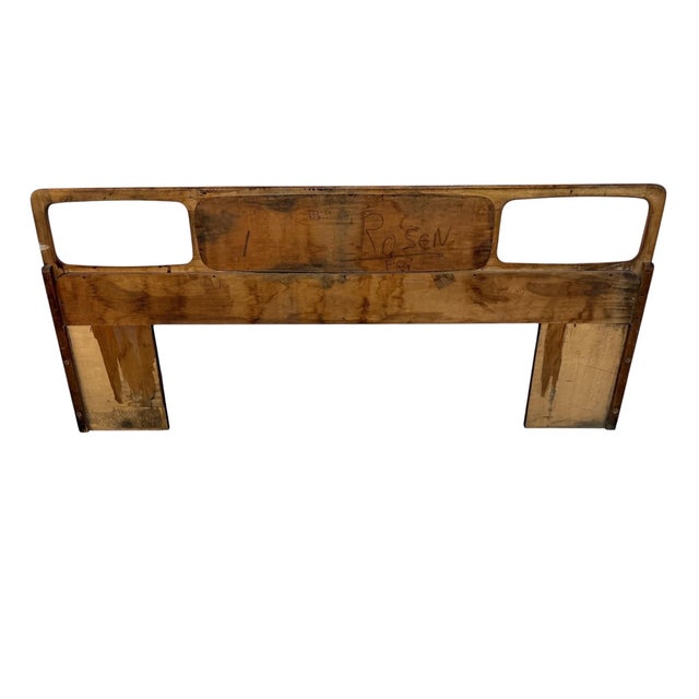 Wood Mid-Century Modern Lane King Size Walnut Headboard For Sale - Image 7 of 7