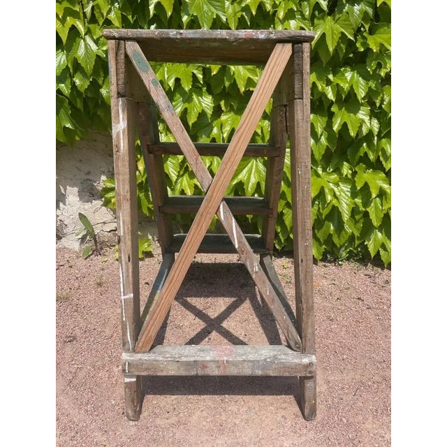 Vintage Step Ladder, 1950s For Sale - Image 8 of 10