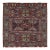 Rug & Kilim’s Kazak Inspired Square Rug in Red and Blue Tribal Pattern For Sale