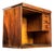 Mid-20th Century Solid Mahogany Diaform Wheel Dresser Machinist’s Chest For Sale