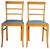 Set of Vintage Biedermeier Chairs in Birch For Sale