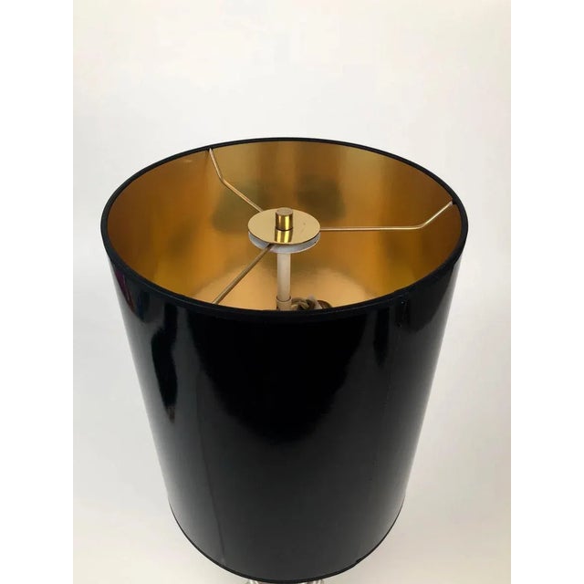 Mid-Century Patinated Brass and Glass Table Lamp from Rupert Nikoll, 1960s For Sale - Image 10 of 11