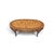 Vintage Louis XV Style Oval Coffee Table With Figured Wood Top For Sale In Los Angeles - Image 6 of 14
