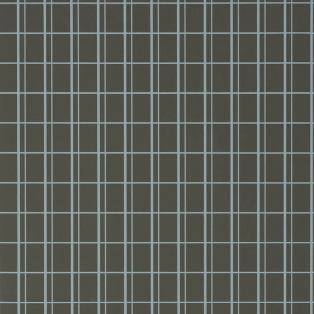 Contemporary Sample - Schumacher X David Oliver Otto Wallpaper in Squadron For Sale - Image 3 of 3