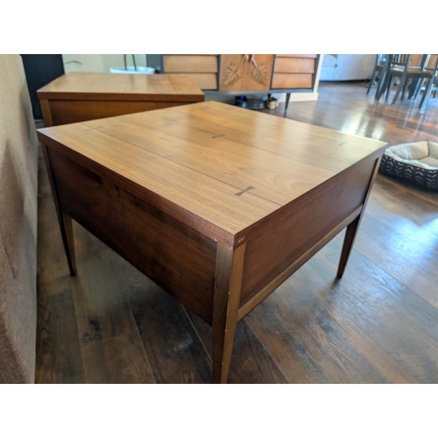Pair of Vintage Lane Tuxedo Side Tables For Sale - Image 12 of 13