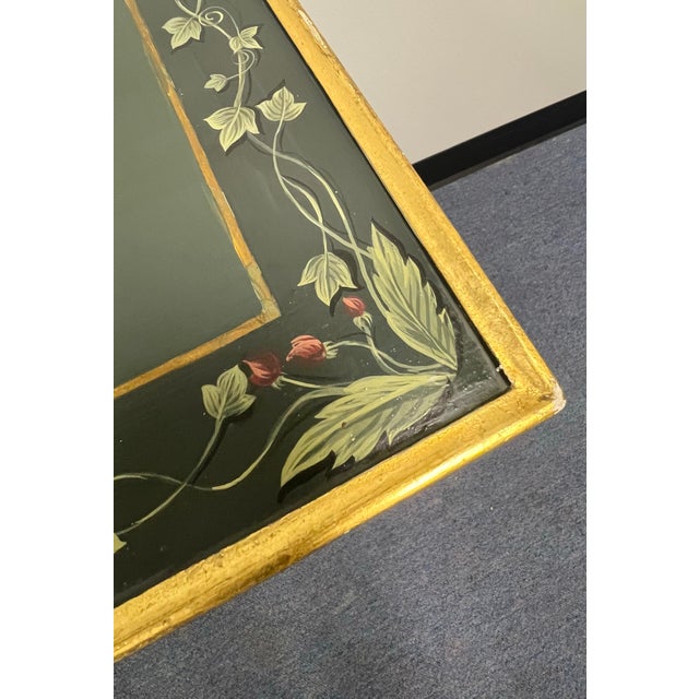 Louis XV Style Paint Decorated Accent Table With Drawer For Sale In New York - Image 6 of 10