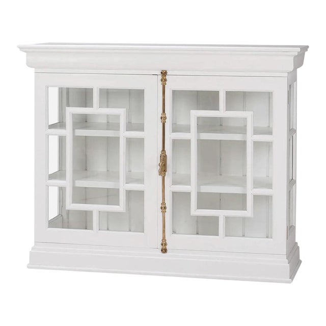Small French Provincial White Credenza For Sale