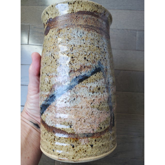 1970s Beautiful 1970s Handmade Clay Vase For Sale - Image 5 of 6