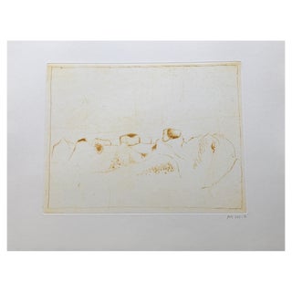 Zoran Music, Jardins 9, 1976, Etching For Sale