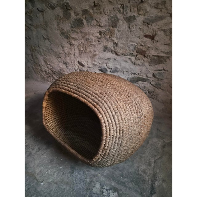 Brown Antique French Grain Basket, 1890s For Sale - Image 8 of 18