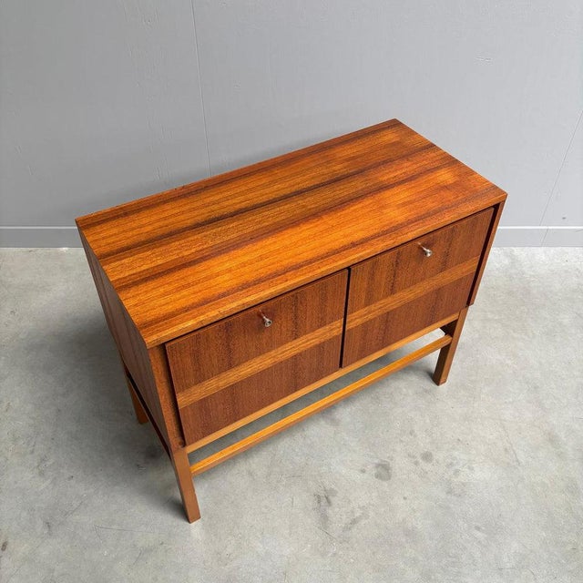Wood Small Vintage Teak Sideboard, 1960s For Sale - Image 7 of 12